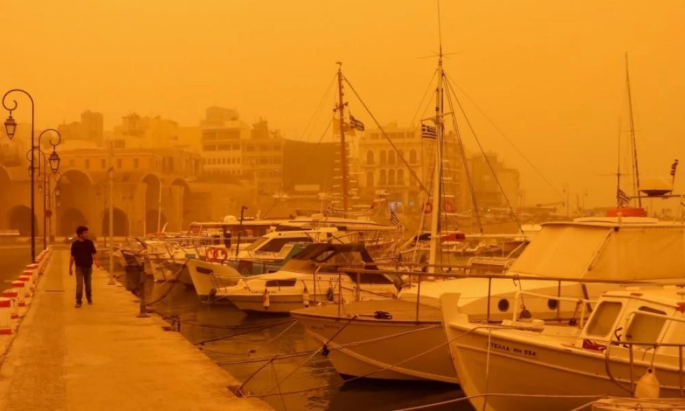 Κρήτη: "Πνίγεται" και σήμερα από την αφρικανική σκόνη τι δείχνουν οι μετρήσεις -Σύσταση για μάσκες
